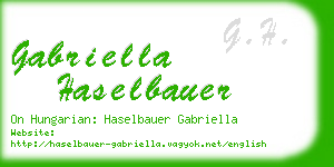 gabriella haselbauer business card